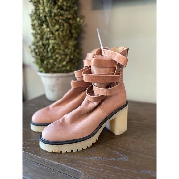 Free People Jesse Cutout Boots English Tan Womens Size 41 - Picture 9 of 14